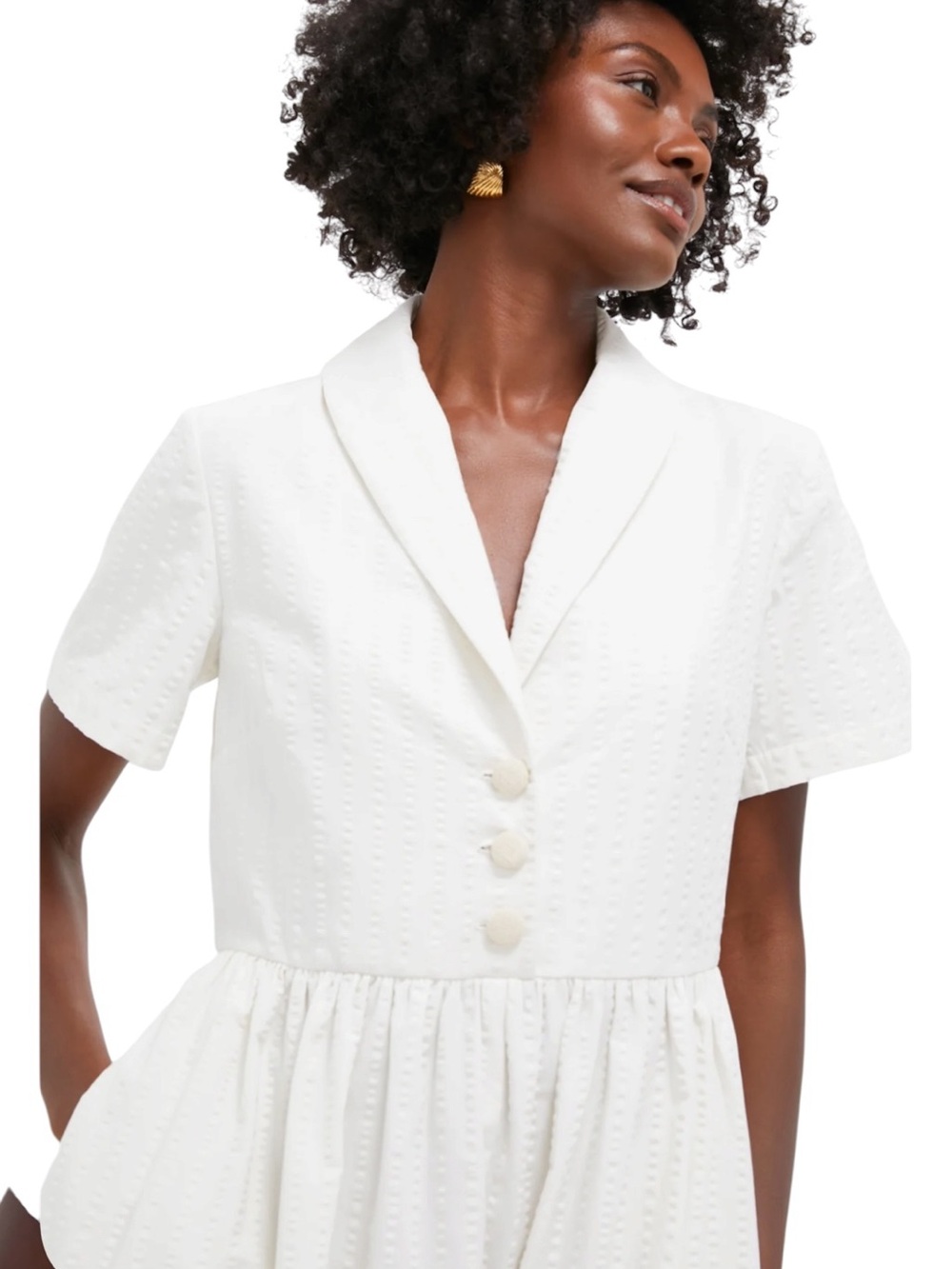 NEW Tuckernuck Adelaide dress. White Seersucker. XS. NWT - Picture 4 of 10